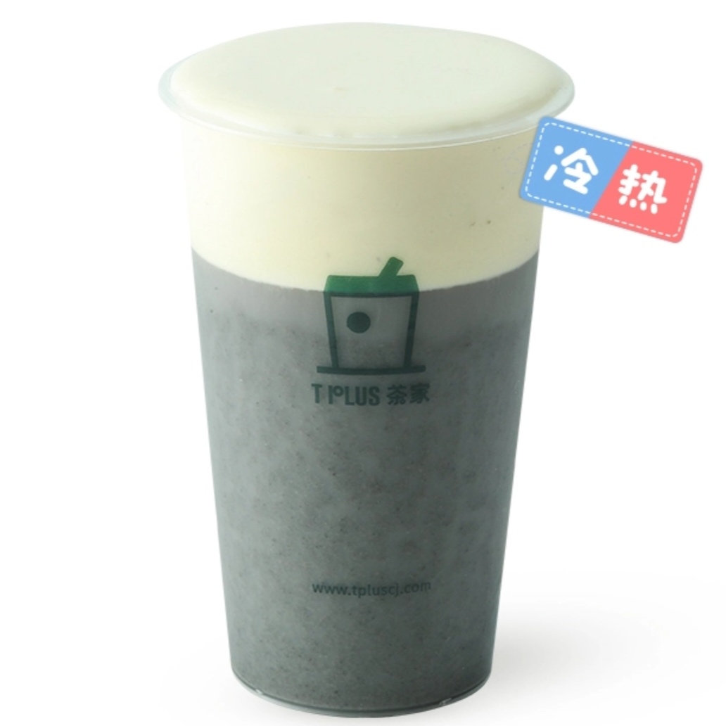 黑芝麻豆乳海盐奶盖