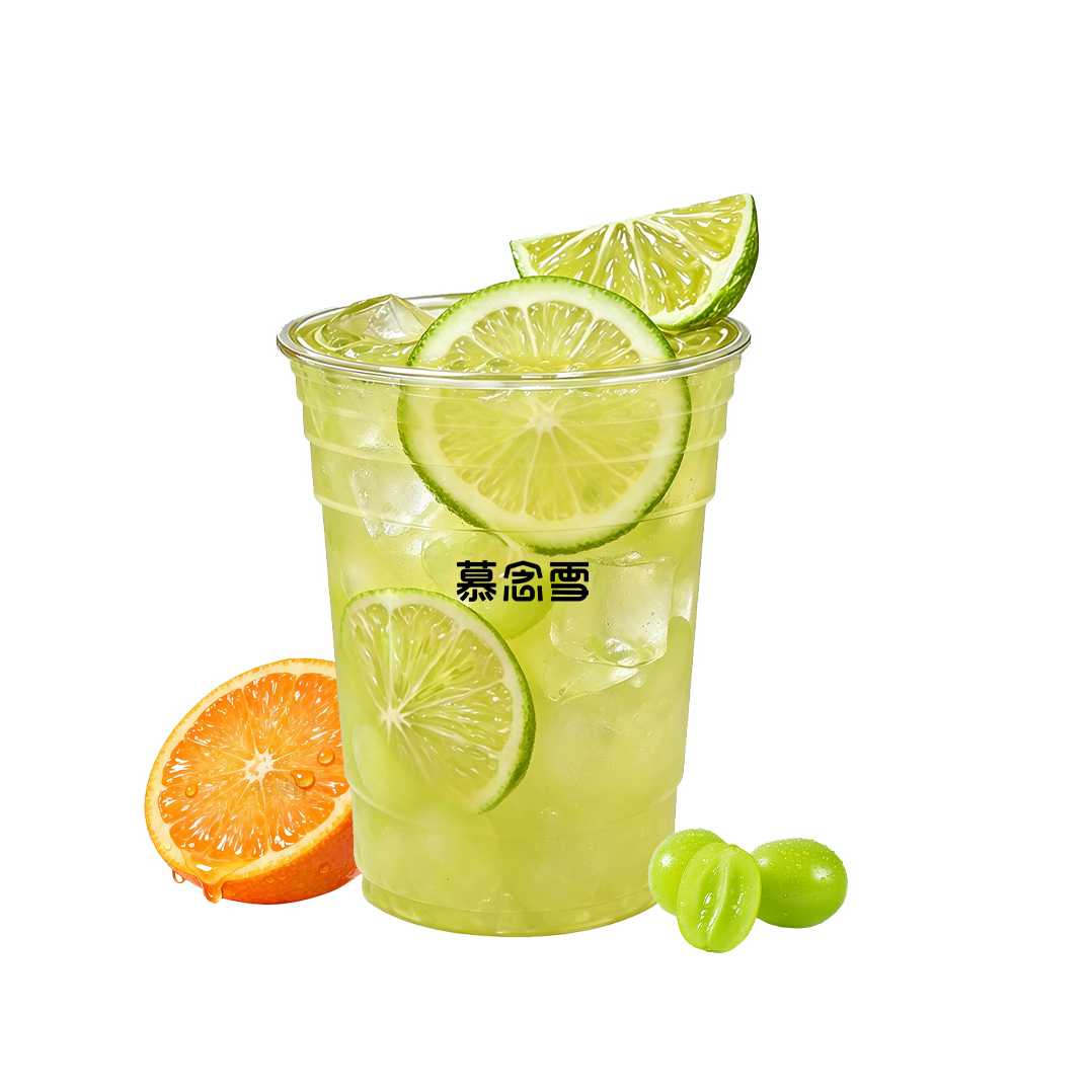 橙柚青提冰茶