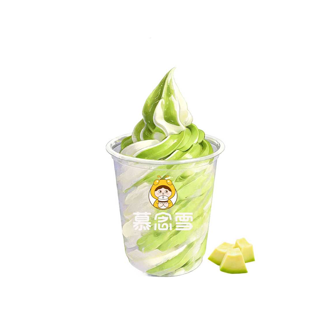 蜜瓜双旋圣代