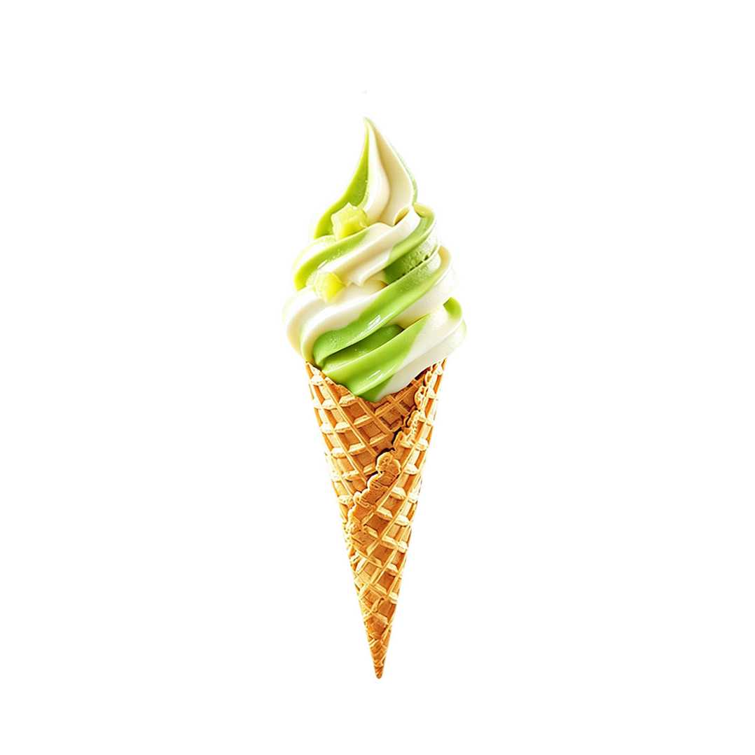 蜜瓜双旋冰淇淋