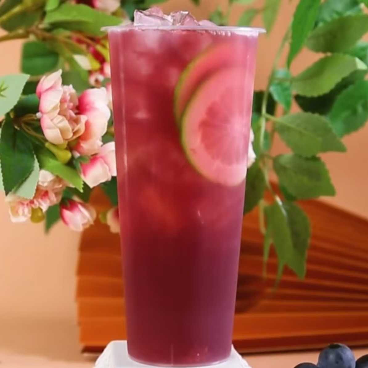 葡萄爆柠茶