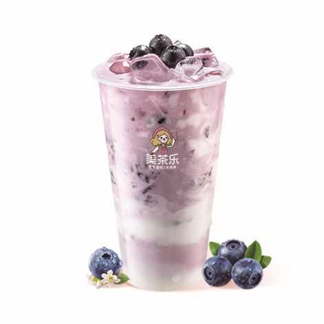 蓝莓奶茶