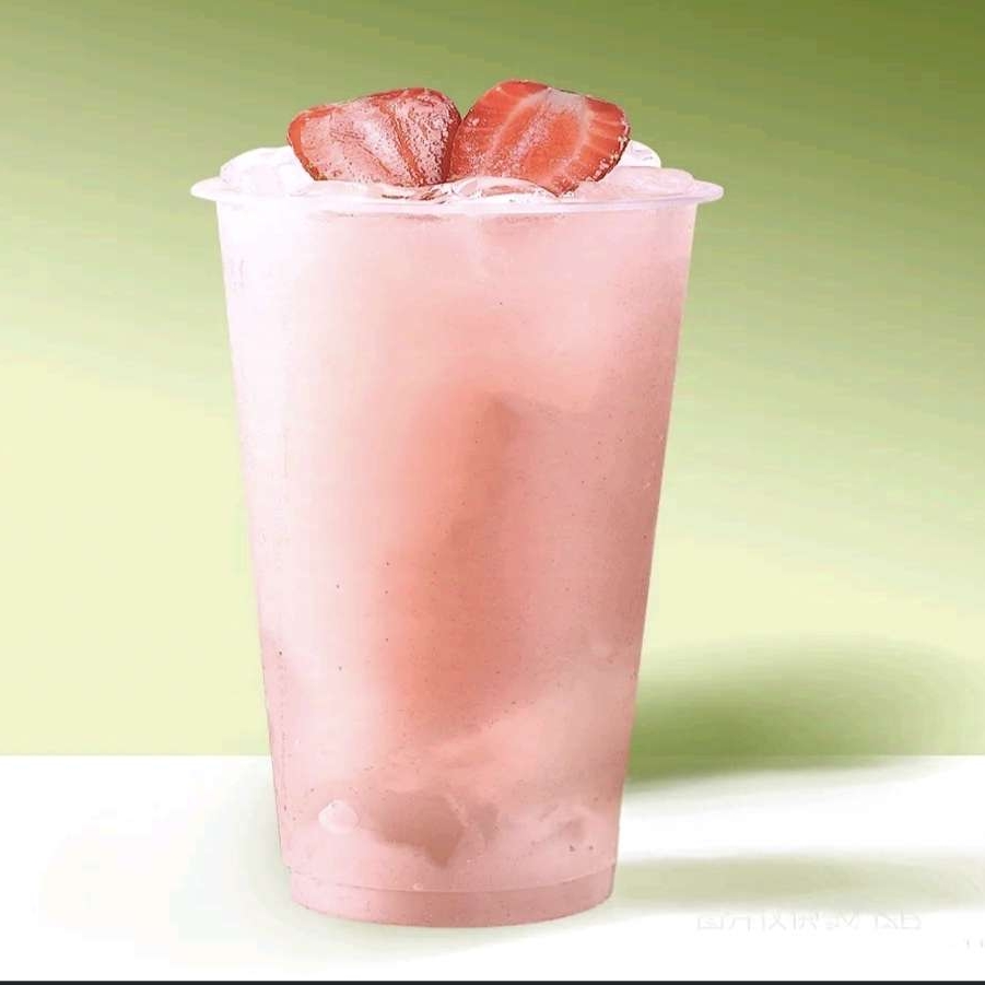 草莓啵啵酸奶奶昔