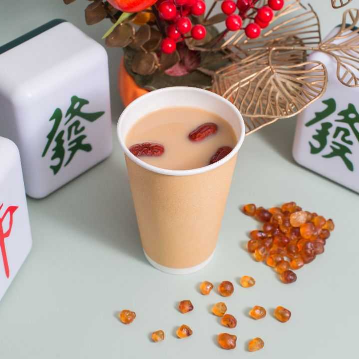 桃膠雪燕奶茶