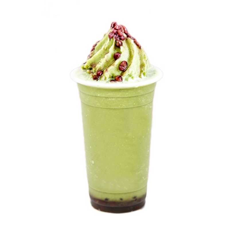 抹茶红豆冰沙