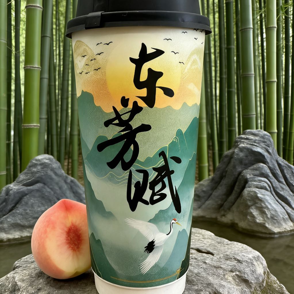 白桃轻乳茶