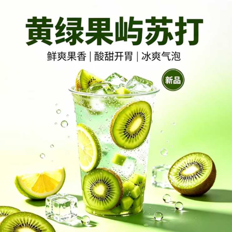黄緑果屿苏打
