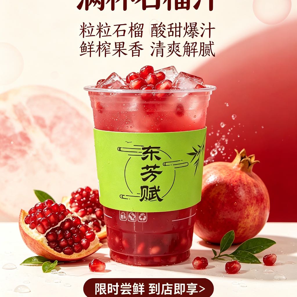 大杯现榨石榴汁