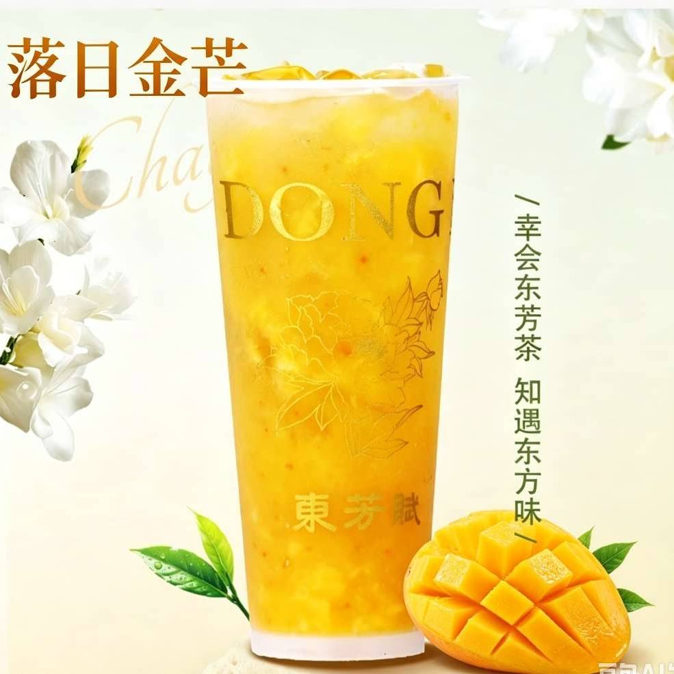 落日金芒（满杯芒果 · 鲜果冰茶）