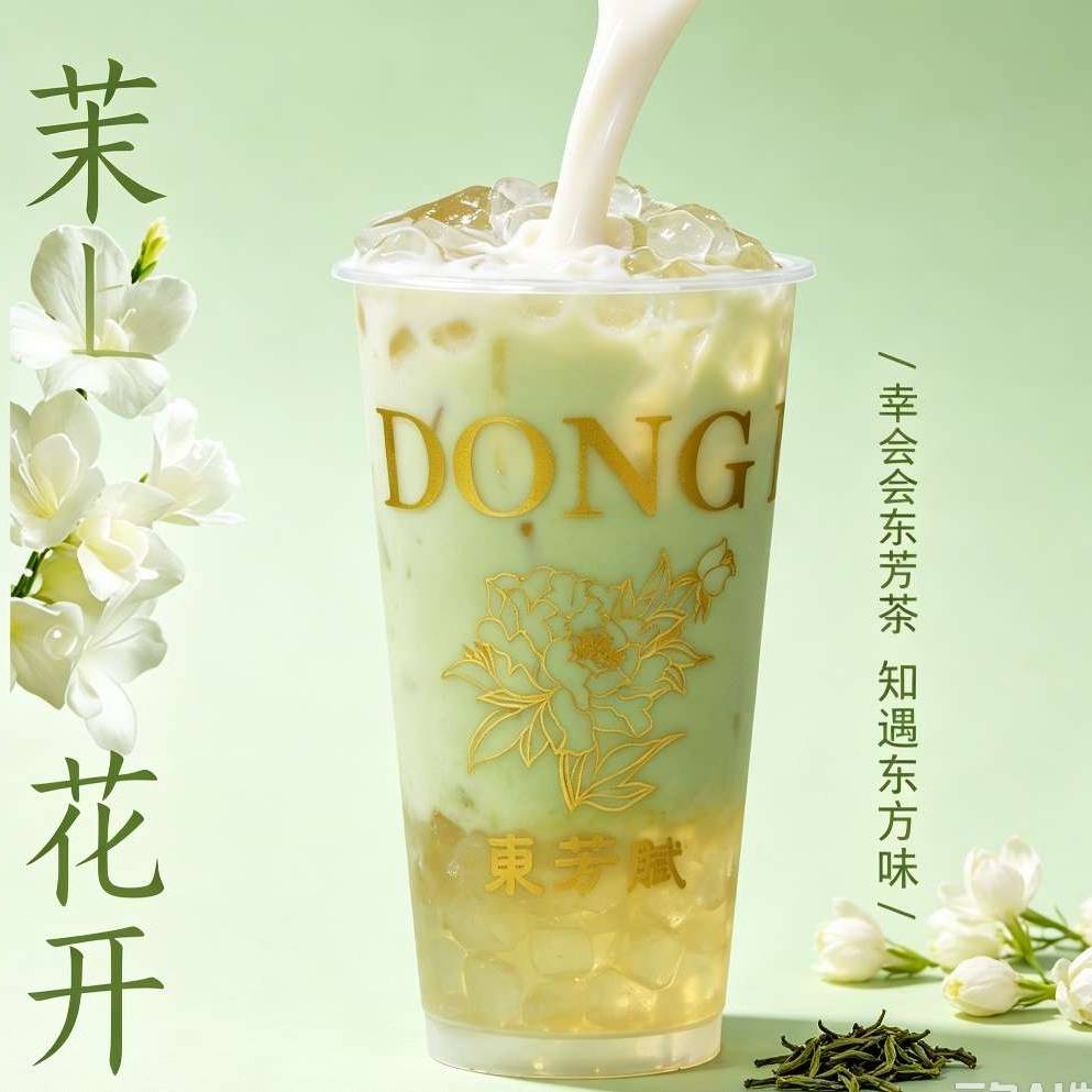 茉上花開（茉莉 · 鮮奶綠茶）
