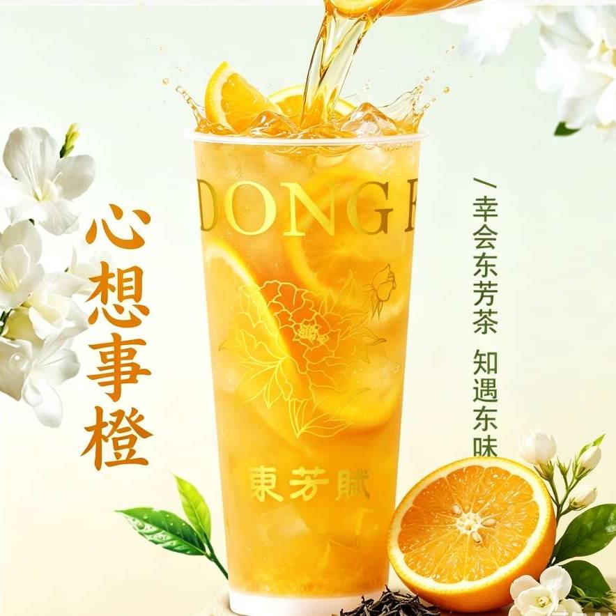 心想事橙（满杯橙意 · 鲜果冰茶）