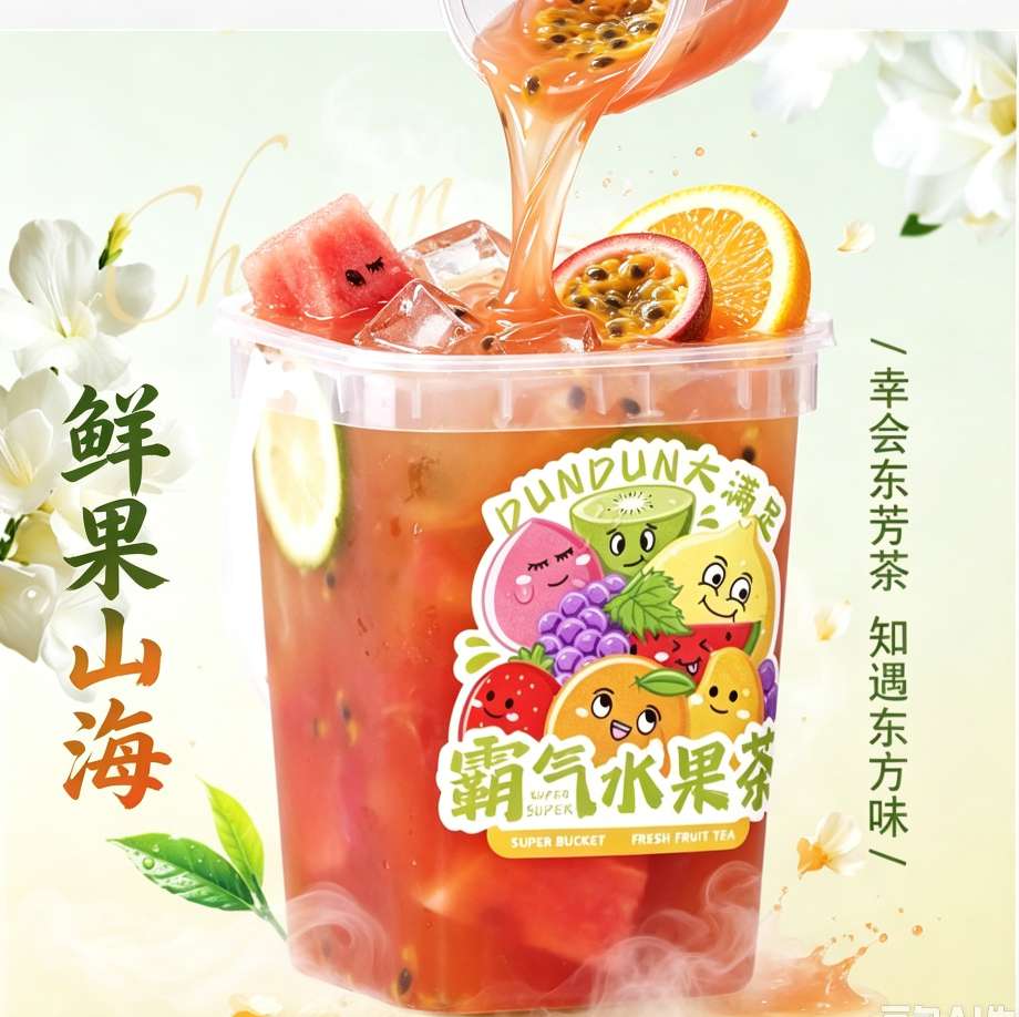 鲜果山海（1000ml · 超级水果茶）