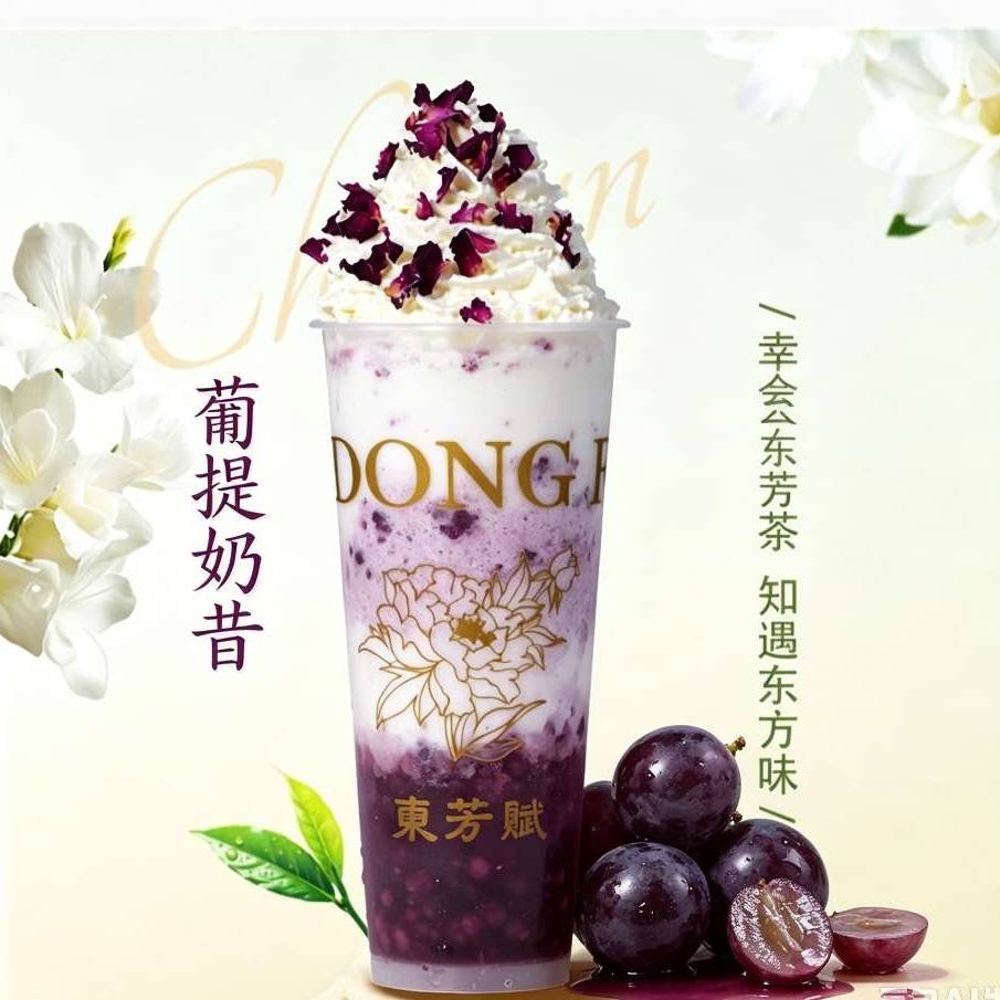 葡提奶昔（葡萄 · 啵啵奶昔）