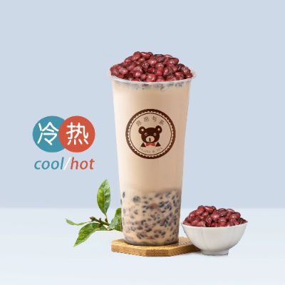 红豆奶茶