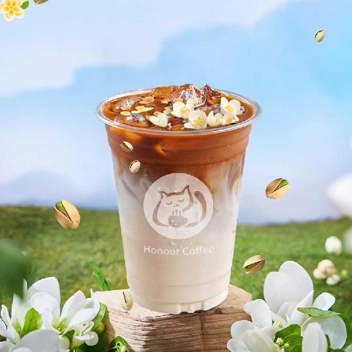 茉莉开心果拿铁