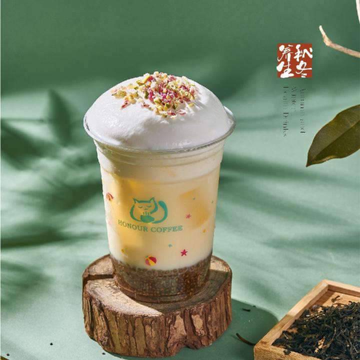 栀子奇亚籽轻乳茶 （大杯）