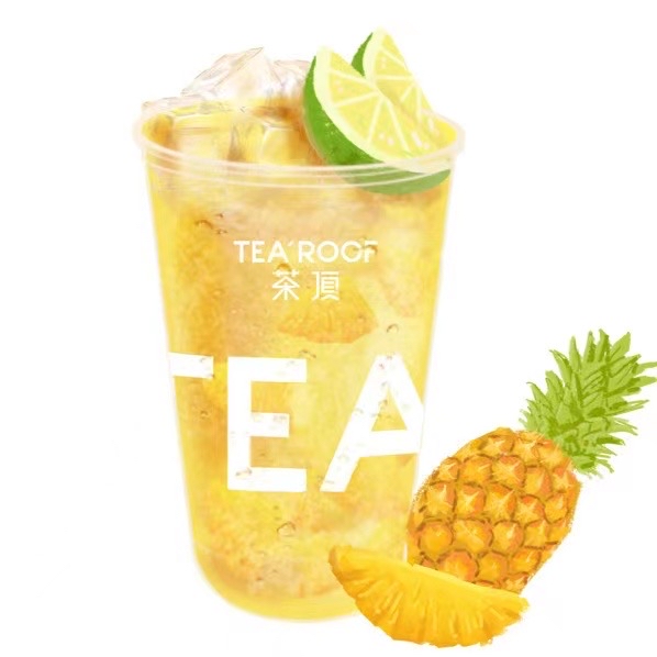 菠萝香柠茶