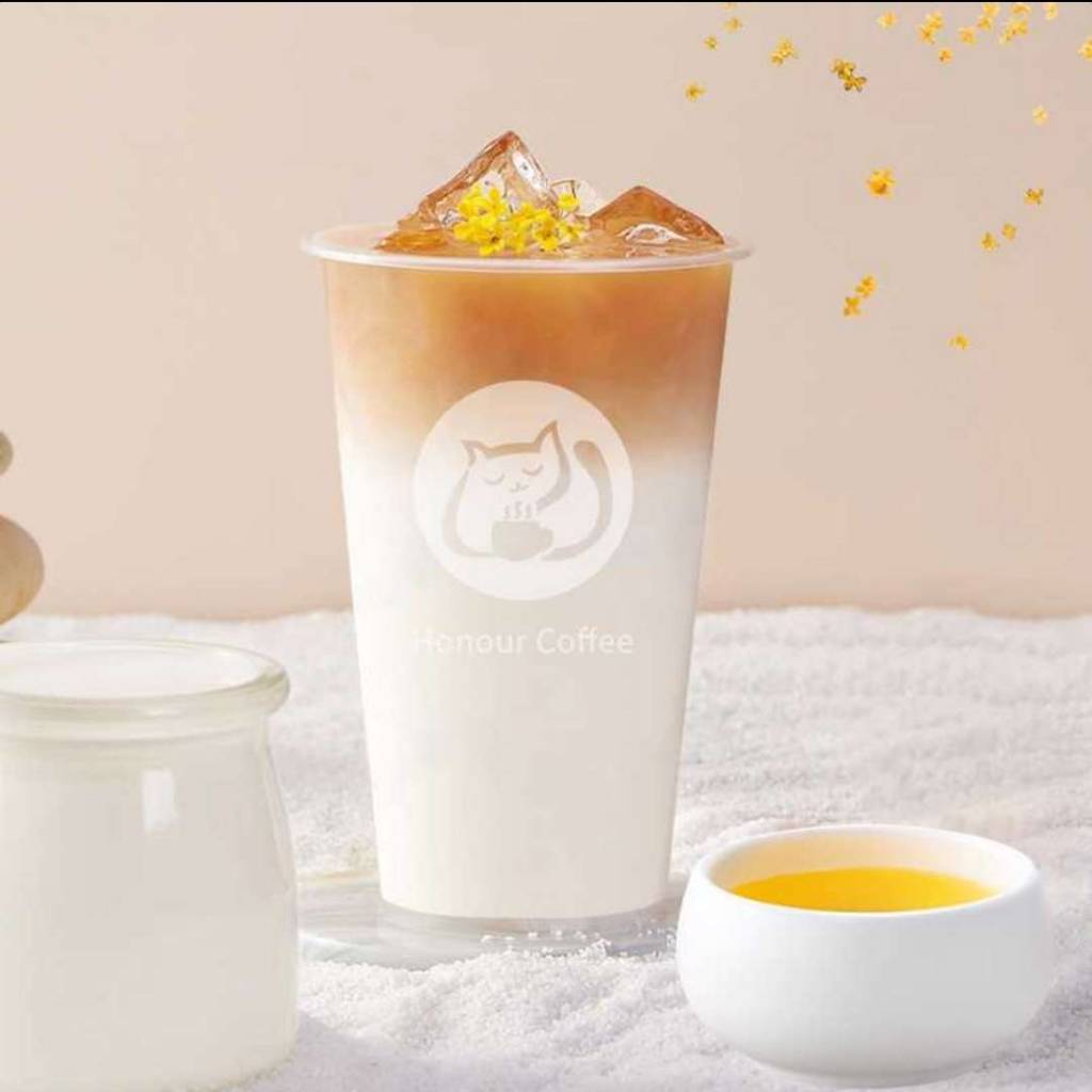 桂花乌龙轻乳茶（大杯）