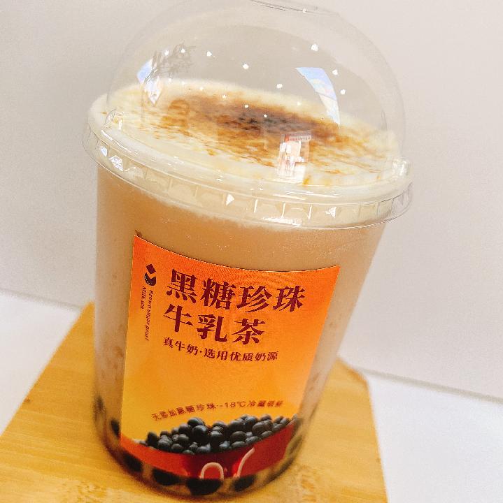 烤黑糖珍珠牛乳茶