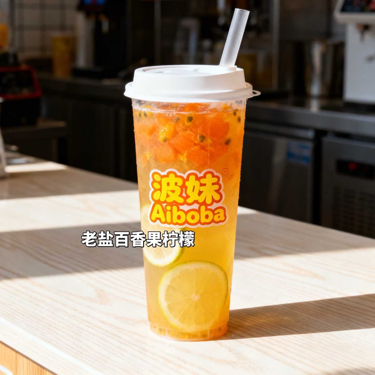 老盐百香果柠檬